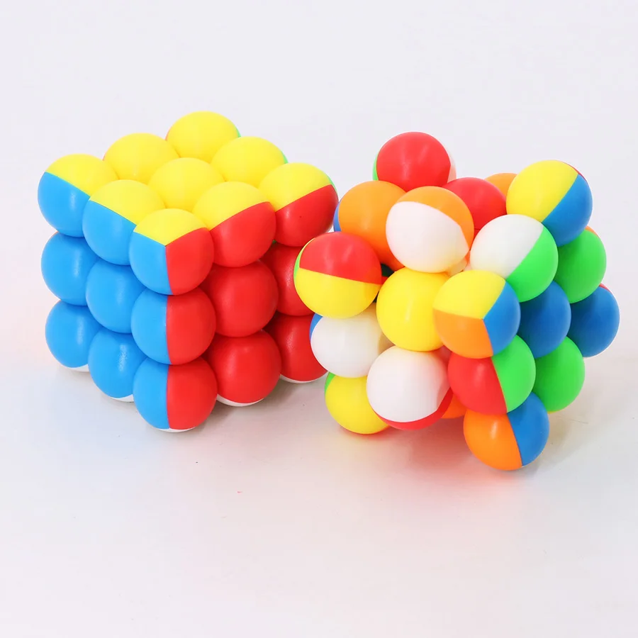 Шар-куб 3x3x3, магический куб 3x3, скоростная головоломка Yongjun, 60 мм, без наклеек, кубики для соревнований, игрушки для детей, детские кубики