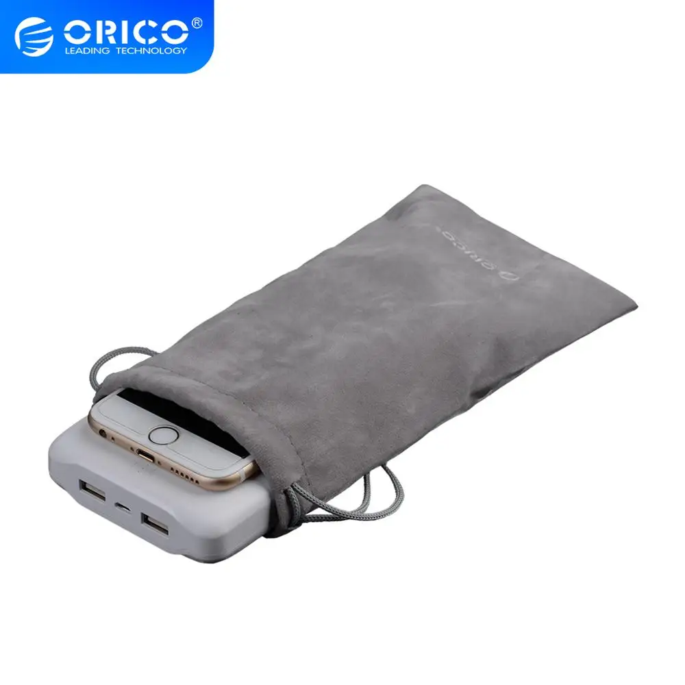 ORICO SA2011 Velveteen Bag For USB Charger/USB Cable Phone/Power Bank Protection Portable Bag-Gray | Компьютеры и офис