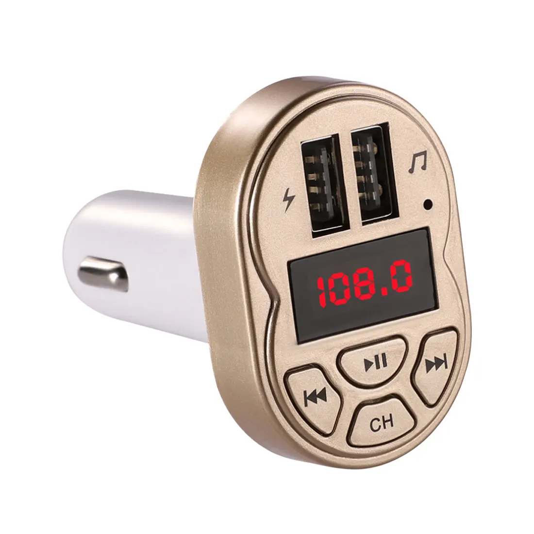 4.1A двойной USB светодиодный дисплей Автомобильный беспроводной fm-приёмопередатчик Bluetooth MP3 плеер для iPod iPhone samsung iPad