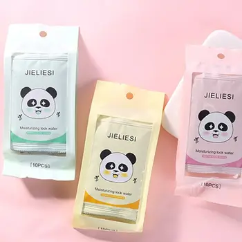 

10Sheets/Pack One-Time Face Towel Portable Non-Woven Wet Wipes Pearl Pattern Cleansing Tissue Beauty Tool Individually Wrapped