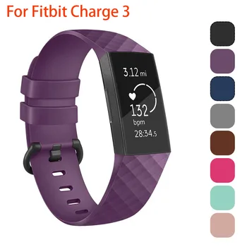 

Fitbit Charge 3 watch Band Replacement Bracelet wrist Strap For Fitbit Charge3 Softness silicone EasyFit and Colorful bracelet