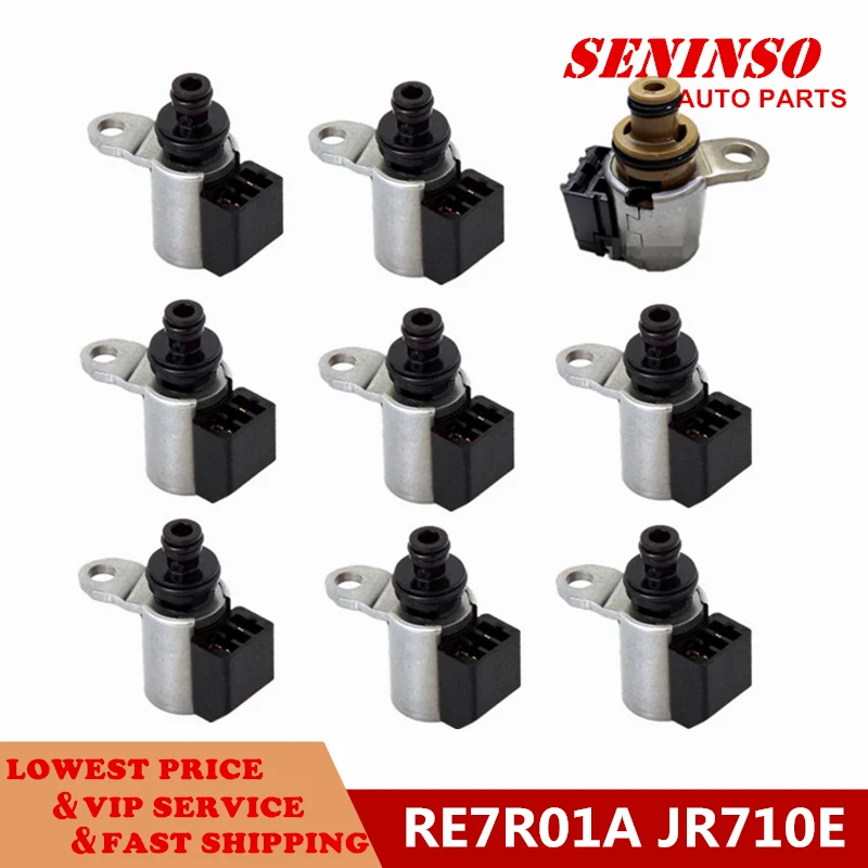 9PCS/SET OEM RE7R01A JR710E JR711 CVT Transmission solenoid for Pathfinder Titan EX37 FX50 G37 370Z |