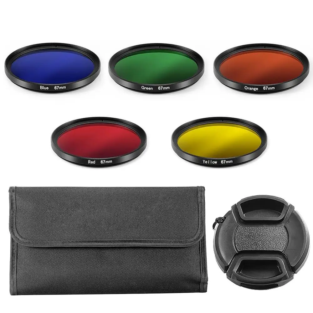 Комплект фильтров UV CPL ND FLD градуированная цветная звезда и бленда объектива для Nikon D3400 D3500 D5600 D7500 AF-P DX 18-55 мм f/3,5-5,6G VR объектив - Цвет: Bundle Kit B