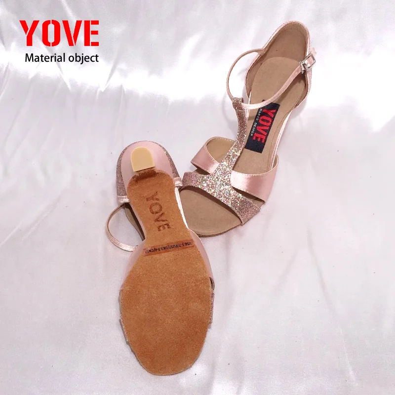 W136 5 танцевальная обувь YOVE Bachata/Salsa/kizomba женская обувь|salsa dance shoes|dance shoesdance shoes women |