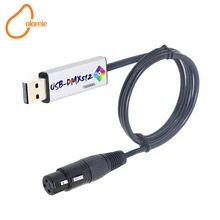 USB to DMX Interface Adapter USB DMX512 Controller Computer PC Satge Lighting Controller Dimmer Win10 USB DMX Controller 10pcs lot usb dmx controller usb martin lightjockey software 5 pin dj controller usb dmx interface disco lighting console