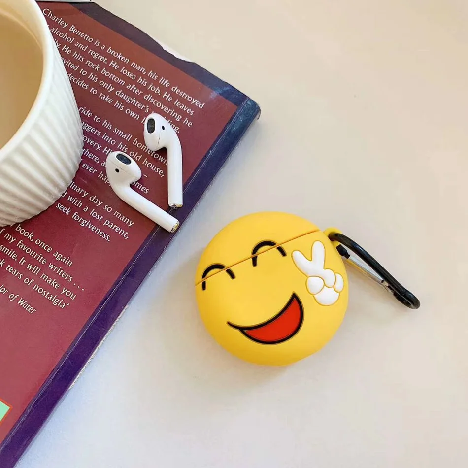 1 ТПУ чехол для наушников Airpods чехол милый аниме Кот силиконовый чехол для Apple Air pods чехол для наушников кольцо ремень - Цвет: 1