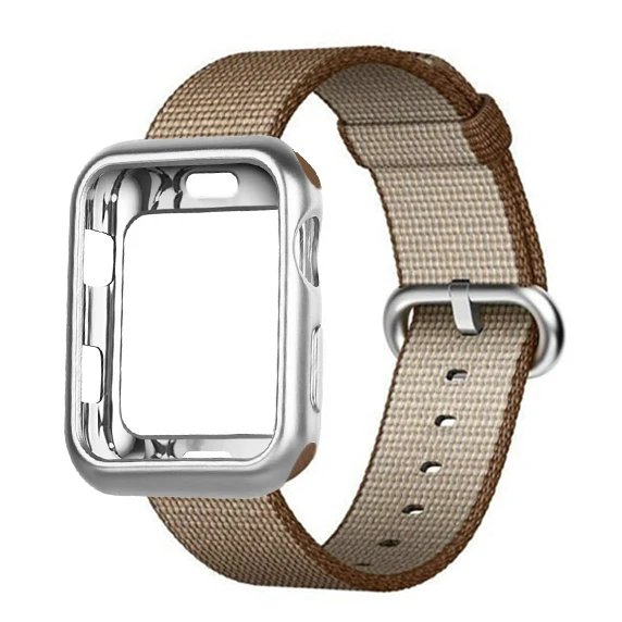 16 Чехол+ ремешок для apple watch band тканый нейлон apple watch 4 band 44 мм/40 мм iwatch 3 band 42 мм/38 мм correa ремень браслет аксессуар - Цвет ремешка: 16