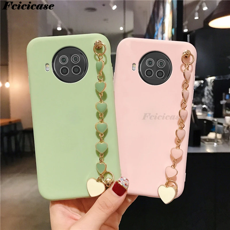 xiaomi leather case color Love Bracelet Case For Xiaomi Mi 10T Lite Silicone Soft TPU Cover For Xiaomi Mi 10T Pro Mi10T Pro 5G Phone Bags cases for xiaomi blue