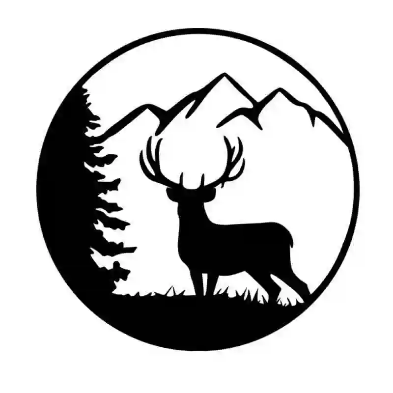 Pegatina Hunt Buck Decal Hunting Club Sticker Hollow Sticker Hunter Car Window Vinyl Decal Funny Poster Motorcycle