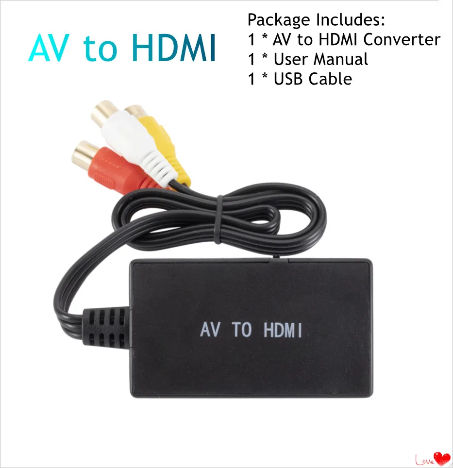 Først Nogle gange nogle gange Summen HD 720P/1080P RCA/N64/PS2/AV+S-VIDEO/SCART/WII to HDMI-Compatible Video  Audio Converter Cable For HDTV DVD Nintendo 64 Projector _ - AliExpress  Mobile