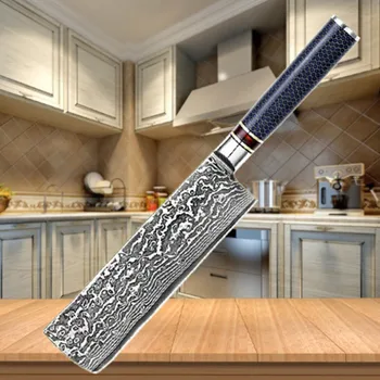 

Damascus Nakiri Knife Japanese Steel Chef Slicing Vegetable Kitchen Knife G10 Handle Cooking Tools 67 layer vg10 Sharp Stainless