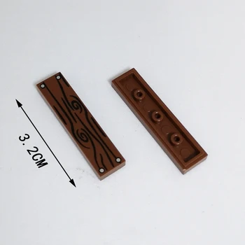 

MOC Building Blocks 1x4 Printed Wood Grain Pattern Base Plate Toys for Kids