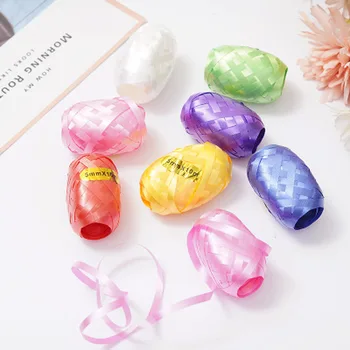 

6pcs/pack 10m Small Ribbon Tie A Balloon Ribbon Wedding Dress Festival Decoration Football Ribbon New Year Decoration Grand Even