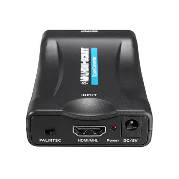 

1080P HDMI To SCART Video Audio Upscale Converter AV Signal Adapter HD Receiver TV DVD with Original Box