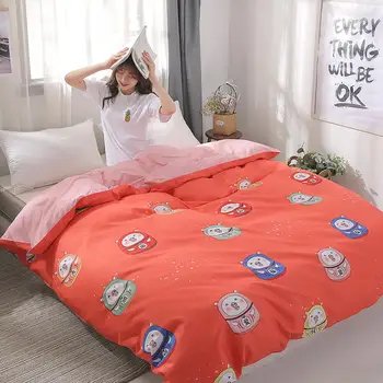 

Classic Stripe Desgin Blue Printed Simple Duvet Cover Quilt Covers Bedding Sets Single Queen Double Size Bed Linens Home Textile