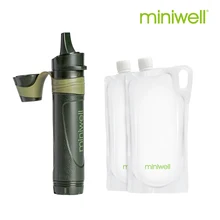 Miniwell L600 соломенный фильтр для воды+ Сменный фильтр L600(включает угольный фильтр и ультрафильтрационный фильтр