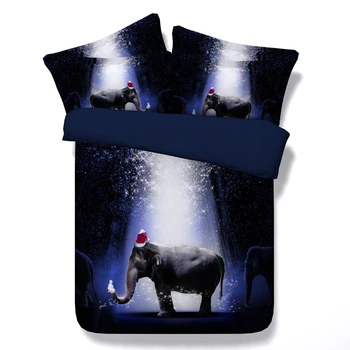 

Elephant Digital print Bedding Set Quilt Cover Design Bed Set Bohemian a Mini Van Bedclothes 3pcs Large size 260*225cm JF024