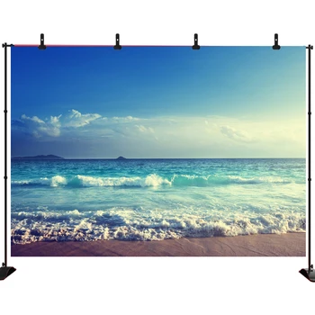 

Acejoker Sea Beach Tropical Photoshoot Blue Sky Palms Tree Summer Holiday Photography Backgrounds Photo Backdrops Photo Studio