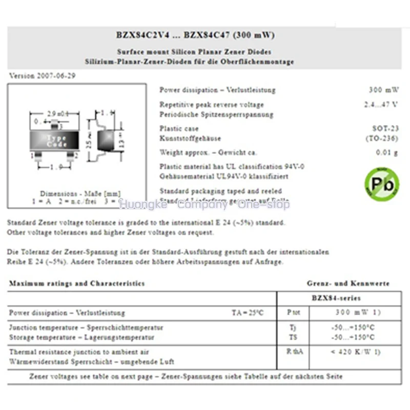 100 шт. BZX84C9V1 Mark Z8 BZX84C10 Z9 BZX84C11 Y1 BZX84C12 Y2 BZX84C13 Mark Y3 СОТ-23 SOT23 9,1 В 10 11 12 13V стабилитроны