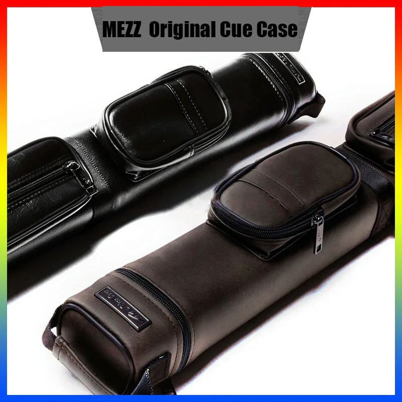 

Original MEZZ MO-23 Billiard Pool Cue Case 5 Holes Leather Case 1/2 Kit Stick Hand-carved Professional Billiards Accessories