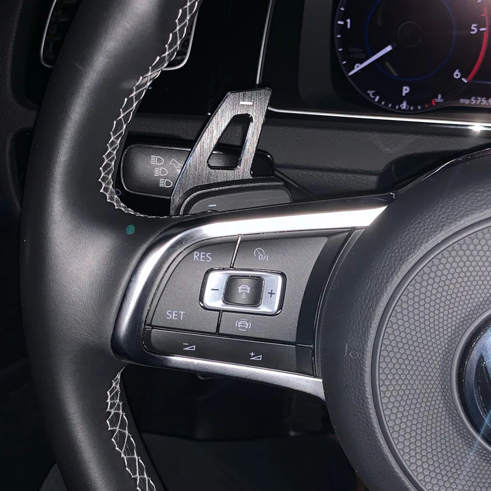 Metal Car Steering Wheel Paddle Extend Shifter Replacement For VW GOLF GTI R GTD GTE MK7 7 POLO GTI Scirocco 2014- carbon fiber paddle shift