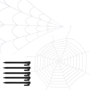 

1 Set/2pcs Delicate Spider Web Practical Durable Portable Home Adornment Funny Prank Prop Party Decoration for Indoor Outdoor Ho