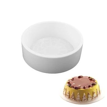 

1PCS Silicone Round GENOISE Cake Mold For Mousses Ice Cream Chiffon Angel Cakes Baking Pan Decorating Accessories Bakeware Tools