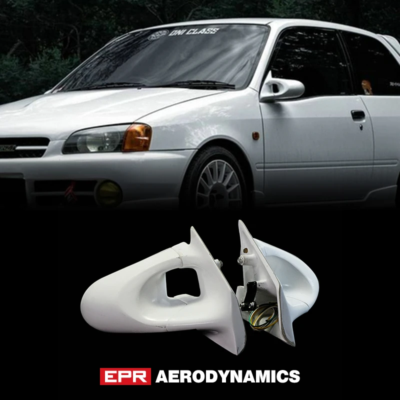 Left side Flat Wing door mirror glass for Toyota starlet glanza 96-99 