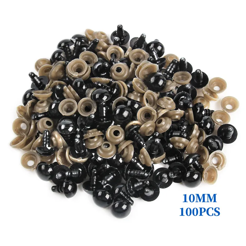 Safety Eyes Toys Doll-Accessories Crafts Amigurumi Plastic Animal 100pcs for 6mm 8mm