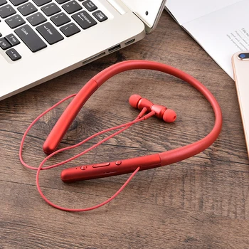 

Earphone Bluetooth5.0 Wireless Headset Magnetic Neckband Earphones IPX5 Waterproof Sport Earbud with Noise Cancelling Mic 4.8