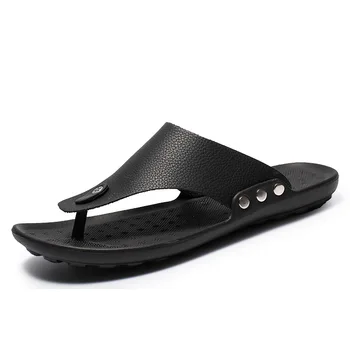 

Men Summer Slippers Shoes Rome Flip Flop Beach Slipper Comfortable T-Strap Open Toe Slipper Four Season Indoor Outside Shoes 44