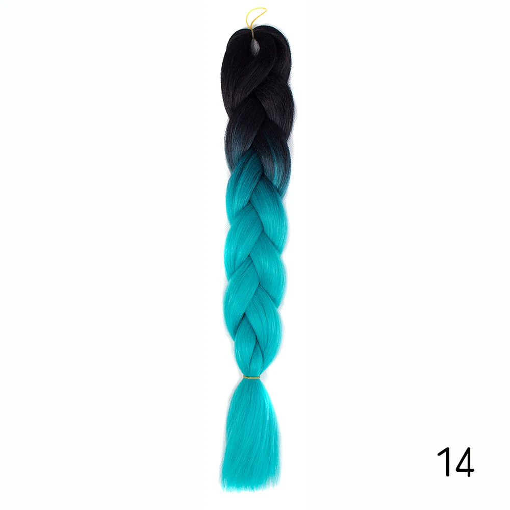 Kanekalon плетение волос синтетические волосы для наращивания огромные накладные коса деграде плетение волос канекалон - Цвет: #27