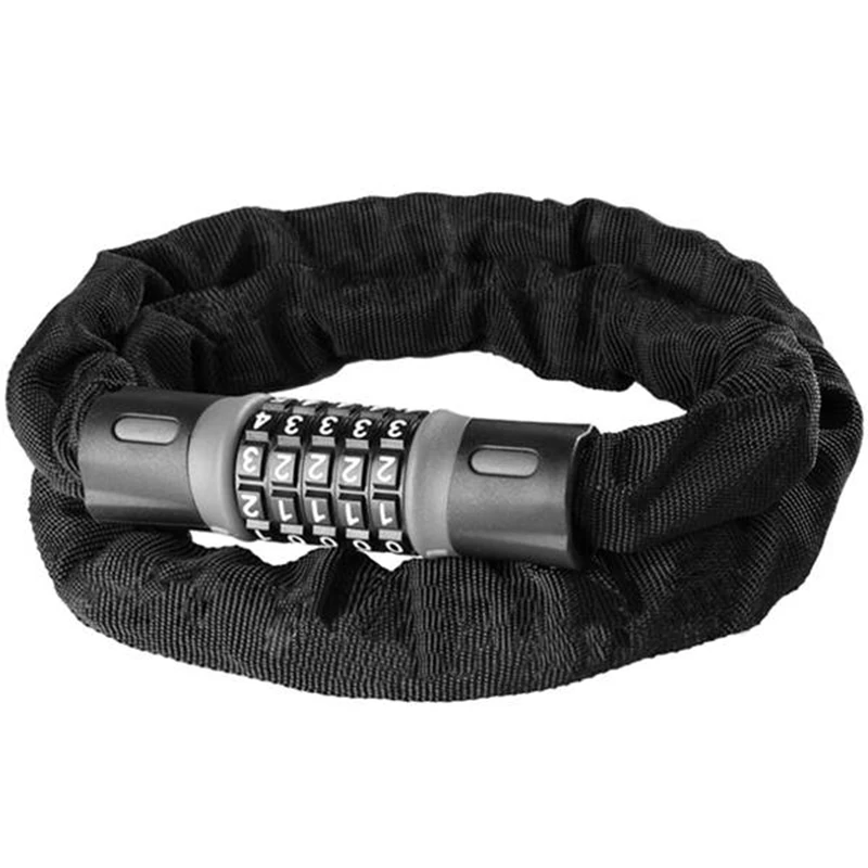 

150cm Bicycle Lock Chain Lock Anti-Theft Password Lock 5 Numbers Chain Lock