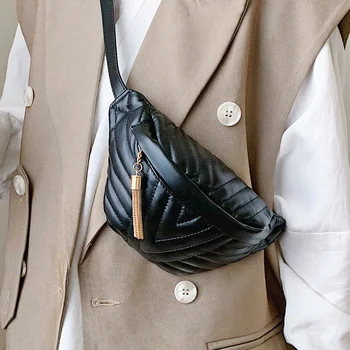 

SWDF Casual For Women 2020 Crossbody Bags Tassel Shoulder Messenger Bag Female Fashion Handbags and Purses Waist Bag