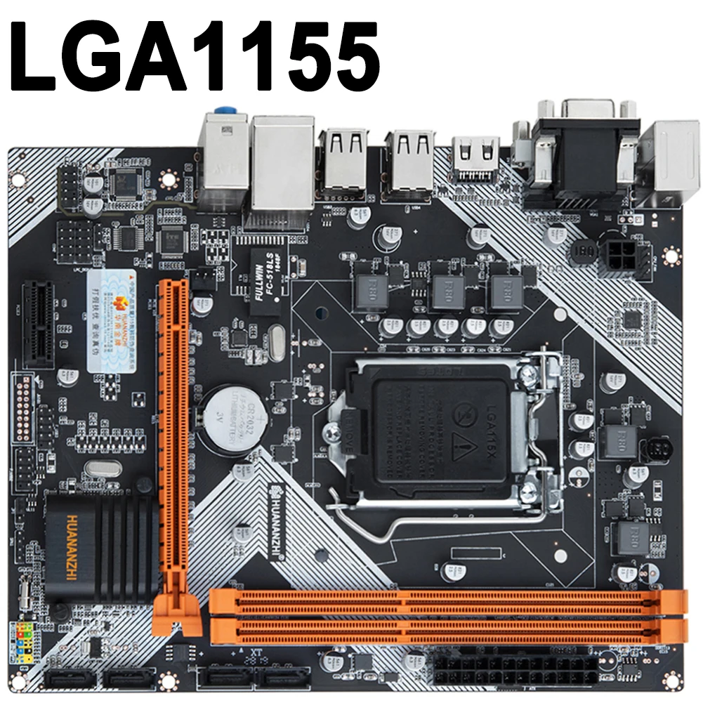 Новая LGA 1155 H61 USB 2 0 настольная материнская плата Socket i3 i5 i7 CPU DDR3 16G M ATX BIOS