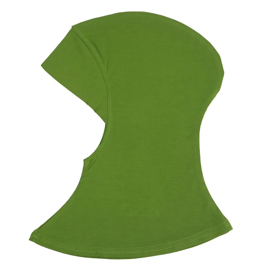 Comfortable Solid Color Soft Muslim Full Cover Inner Women's Hijab bonnet Cap Islamic Underscarf Neck Head Bonnet Hat