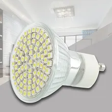 СВЕТОДИОДНАЯ Лампа 220V 60* SMD белый GU10 3500K очки для офиса полезные 50W 5W День AC яркие магазины