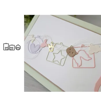 

JC Cover Heart Frame Metal Cutting Dies DIY for Scrapbooking Die Cut Card Make Shape Stencil Craft Mold Mould Model Decoration