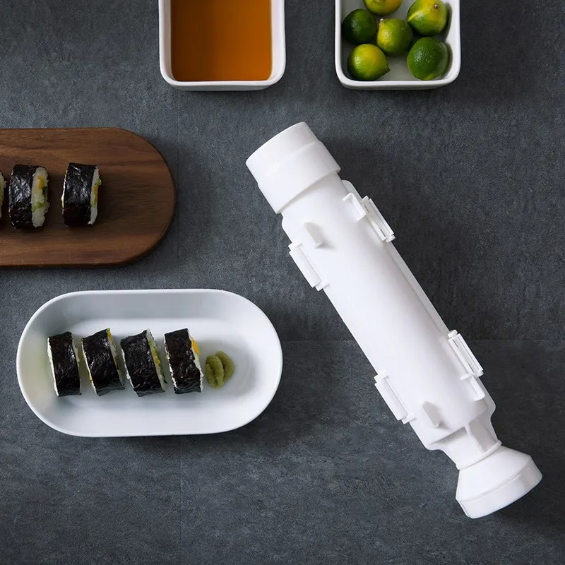 

Sushi Maker Sushi Rocket Tube Mold Rice Vegetable Cylindrical Sushi Rice Ball Making Machine Kitchen Sushi Accessories Tool