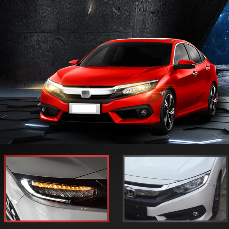 Автомобильный Стайлинг светодиодный головной фонарь для Honda Civic фары- Civic светодиодный H7 hid Q5 Биксеноновые линзы ближнего света