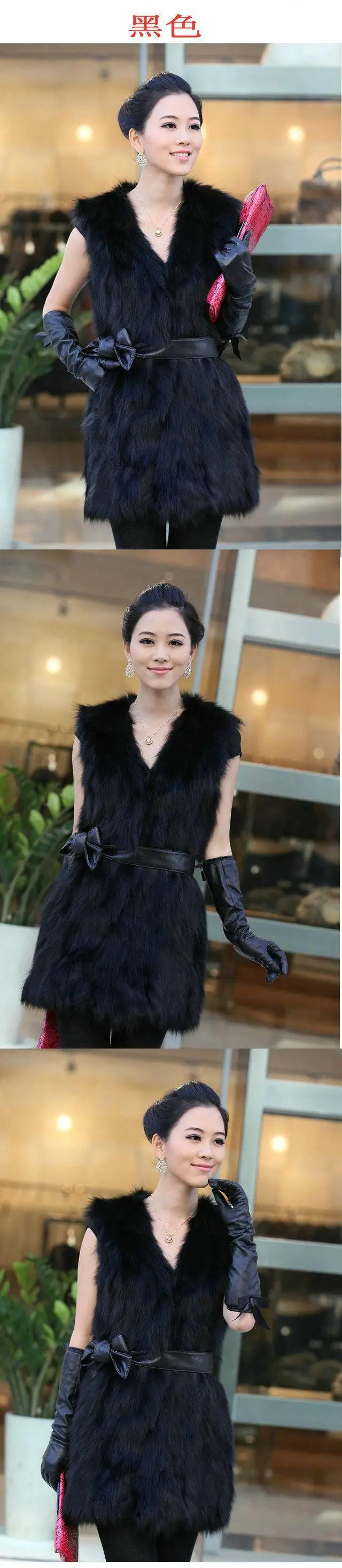 Меховое зимнее женское пальто из искусственного меха жилет из искусственного меха меховые жилетки женские куртки размера плюс меховой жилет из искусственного меха Z105