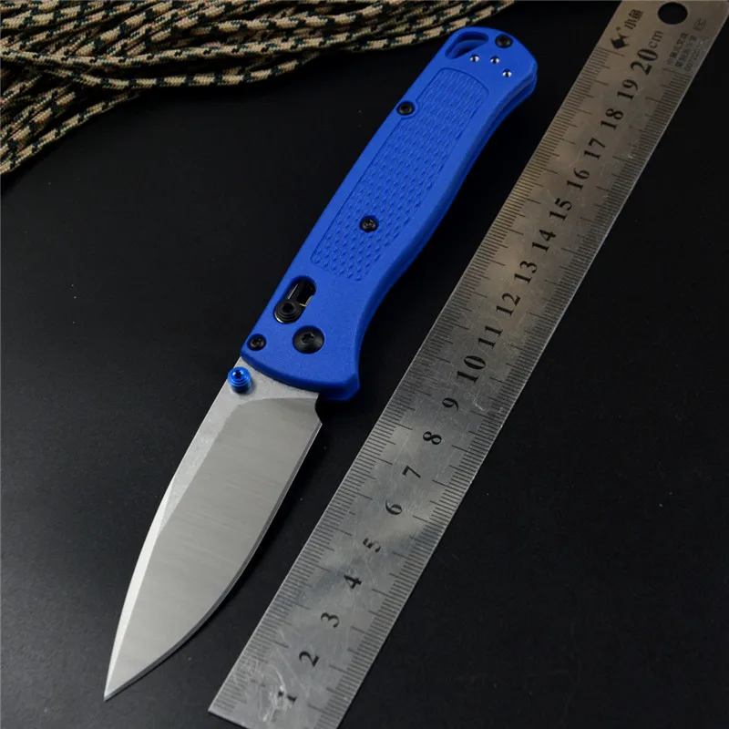 

535 Pocket EDC Knife S30V Satin Blade Blue Zetel Handle for Camping Hunting Survival Outdoor Folding Knives