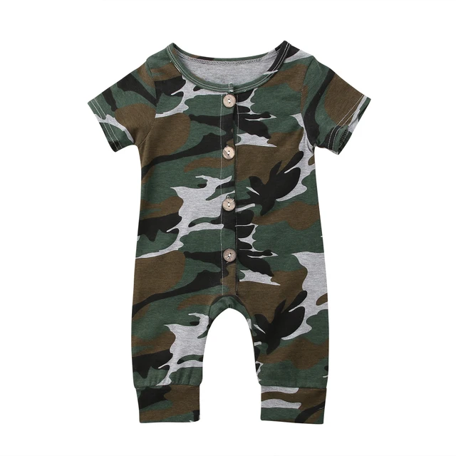 camouflage romper baby