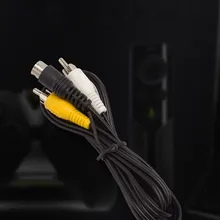 1,5 м Высокое качество av-кабель 3 pin для SEGA Mega Drive 2 RCA шнур для SEGA Genesis 2 черный