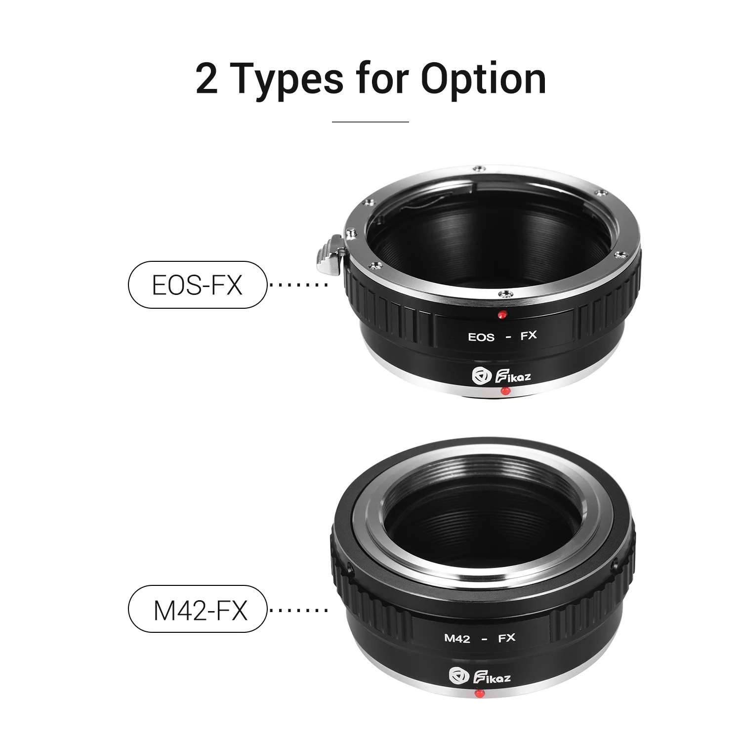 EOS-FX Camera Adapter Ring For Canon Eos Nikon AI Pentax Olympus CY LR MD M42 Lens Adapter to for Fujifilm X-Pro1 FX XT10 XE1