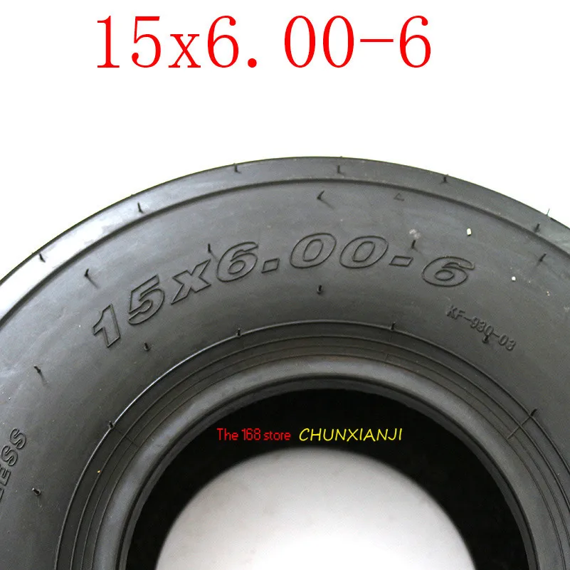 Размер 15x6. 00-6 прямые ребра газон& Сад шины колеса 15X6-6 дюймов 168CC картинг мотоцикл обод колеса с бескамерной шиной