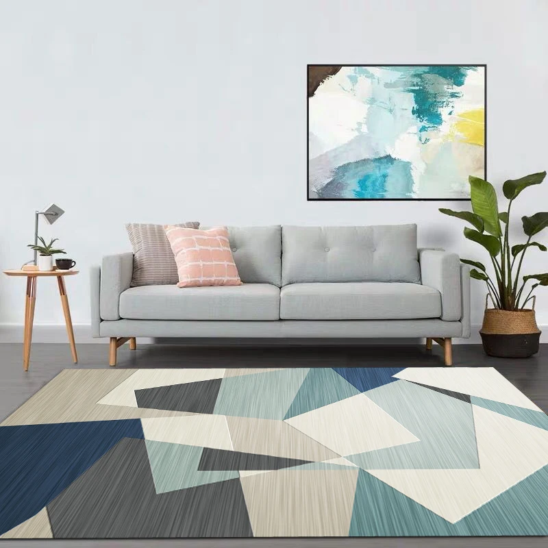 Ковер для гостиной в скандинавском стиле чайный коврик для стола современный минималистичный ins геометрический домашний Американский прямоугольный креативный коврик - Цвет: JA121