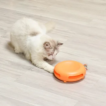 

NEW Electric Feather Entertainment Cat Toys Multifunction Interactive Pet Funny Vocalized Turntable Utensils Relief Toy 1pc