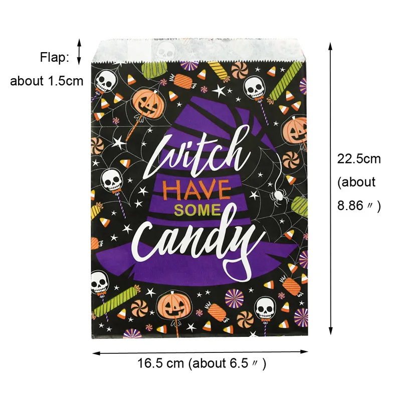 Halloween Вечерние пригласительные конверты на Хэллоуин, милый мультяшный бумажный конверт, тыква, конфета, подарочные пакеты, сделай сам, конверт для скрапбукинга, 20 шт - Цвет: Halloween