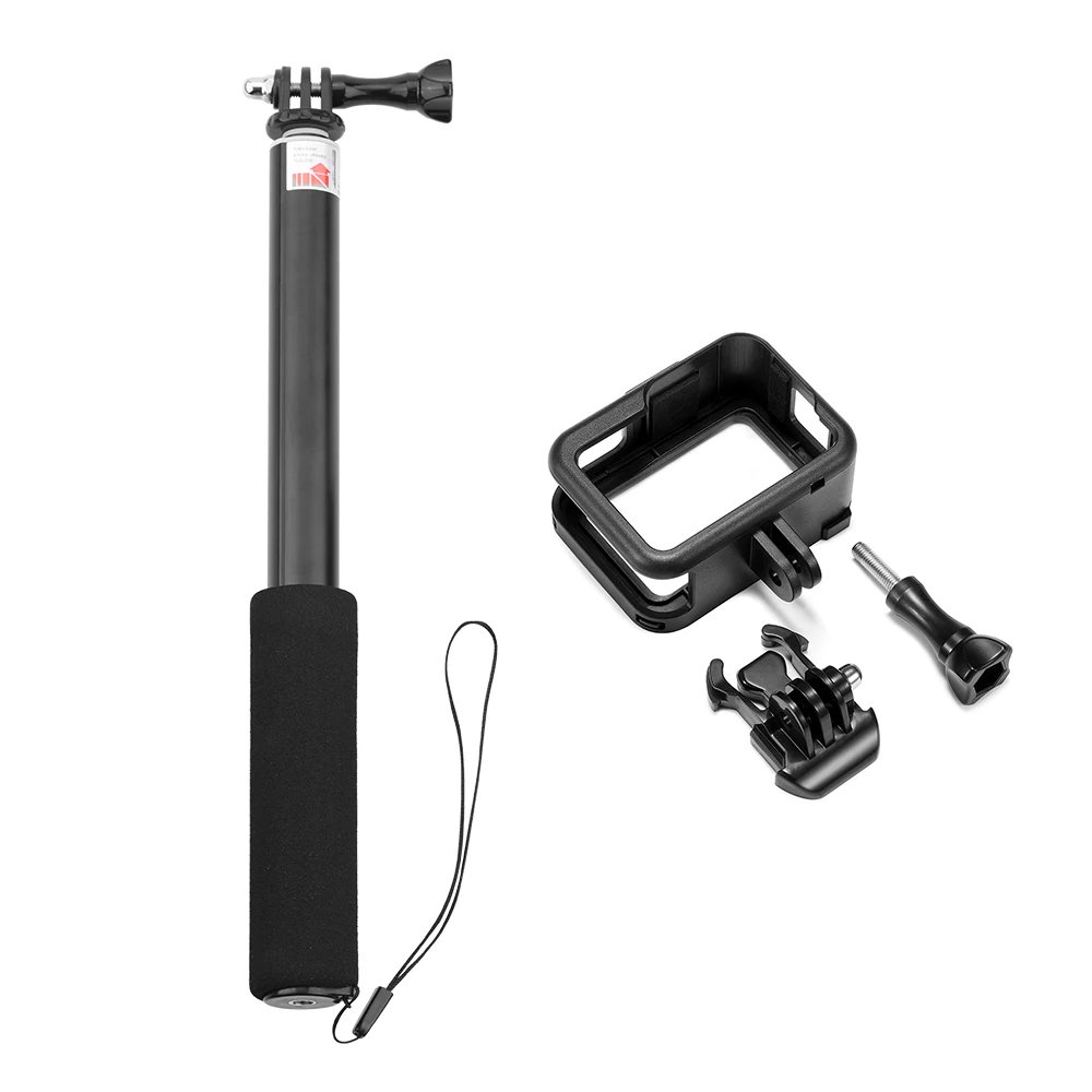 Пластиковая черная рамка для GoPro Hero 8, Черная защитная оболочка для GoPro HERO 8, аксессуары для экшн-камеры